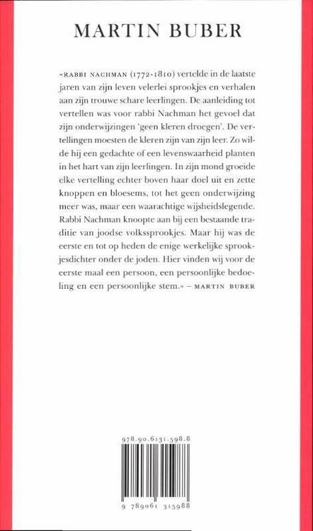 Produktbild: Buber, Martin:Vertellingen van Rabbi Nachman /