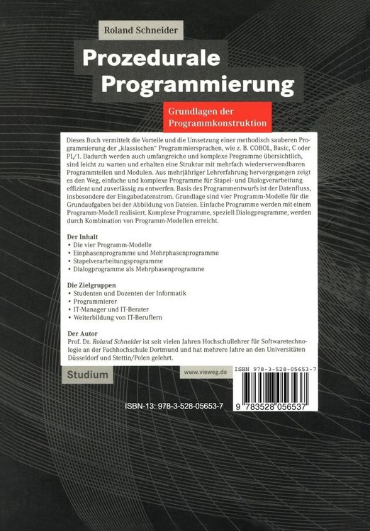 Produktbild: Prozedurale Programmierung