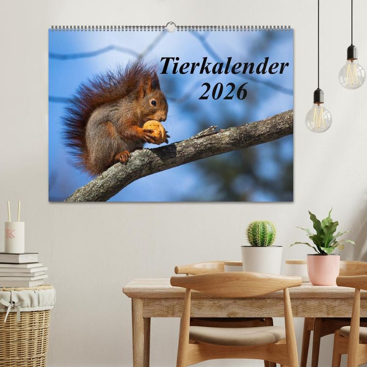 Produktbild: Tierkalender 2026 (Wandkalender 2026 DIN A2 quer), CALVENDO Monatskalender