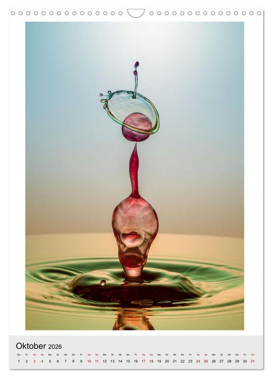 Produktbild: Tropfen Magische Momente (Wandkalender 2026 DIN A3 hoch), CALVENDO Monatskalender