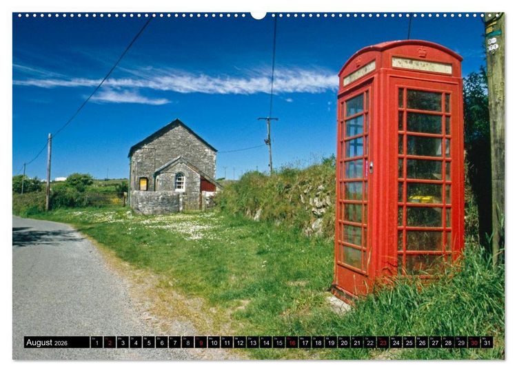 Produktbild: Cornwall - Devon Somerset Dorset (Wandkalender 2026 DIN A2 quer), CALVENDO Monatskalender