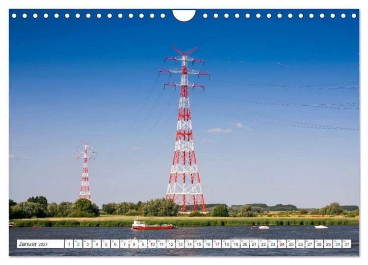 Produktbild: Das Alte Land und die Elbe. Auf dem Weg zur Flussm&uuml;ndung (Wandkalender 2027 DIN A4 quer), CALVENDO Monatskalender