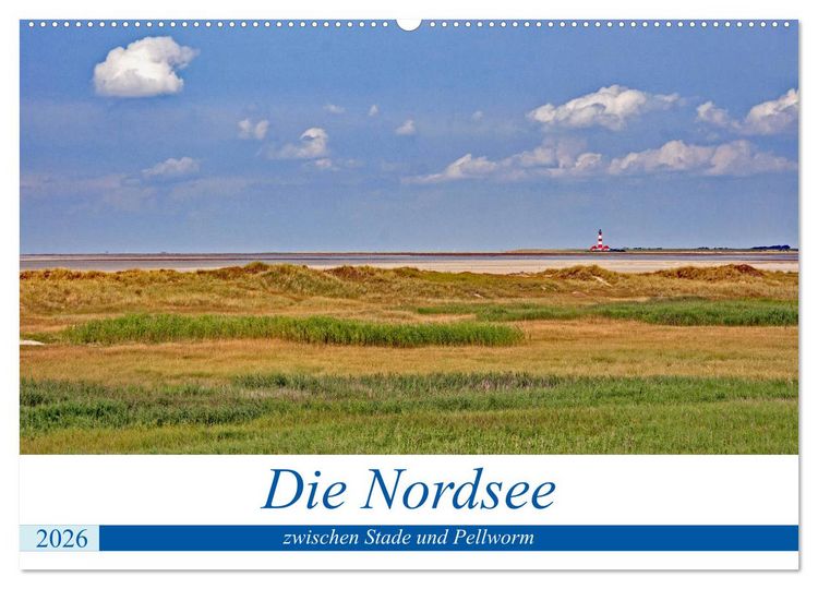 Produktbild: Die Nordsee zwischen Stade und Pellworm (Wandkalender 2026 DIN A2 quer), CALVENDO Monatskalender