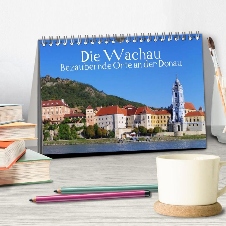 Produktbild: Die Wachau - Bezaubernde Orte an der Donau (Tischkalender 2026 DIN A5 quer), CALVENDO Monatskalender