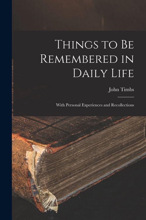 Produktbild: Things to Be Remembered in Daily Life
