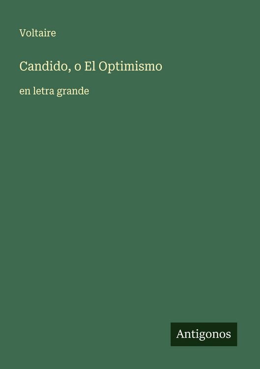 Produktbild: Candido, o El Optimismo