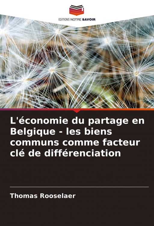 Produktbild: L'&eacute;conomie du partage en Belgique - les biens communs comme facteur cl&eacute; de diff&eacute;renciation