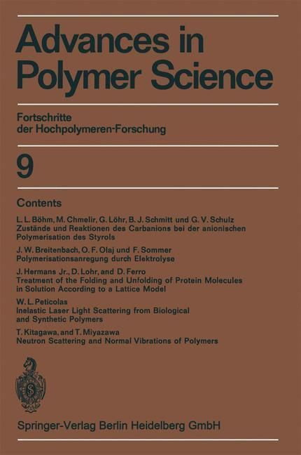 Produktbild: Advances in Polymer Science