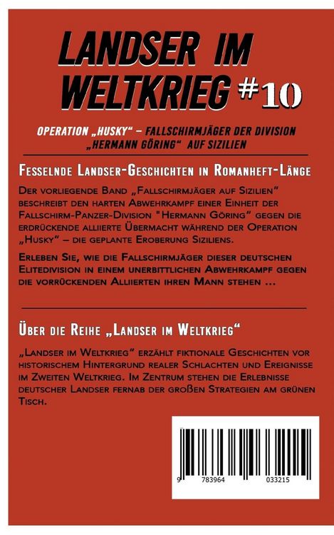 Produktbild: Landser im Weltkrieg 10: Operation &bdquo;Husky&ldquo;