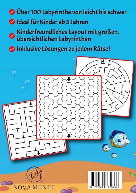 Produktbild: Labyrinthe f&uuml;r Kinder ab 5 Jahren - Band 12