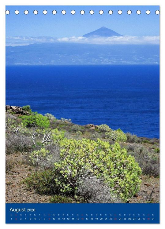 Produktbild: Inseltraum La Gomera (Tischkalender 2026 DIN A5 hoch), CALVENDO Monatskalender