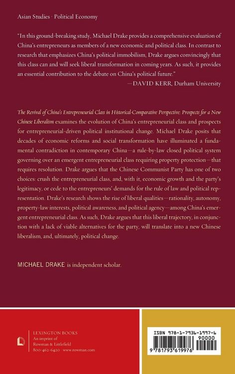 Produktbild: Revival of China's Entrepreneurial Class in Historical-Comparative Perspective