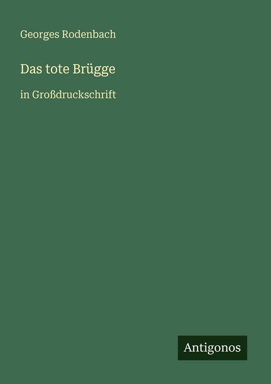Produktbild: Das tote Br&uuml;gge
