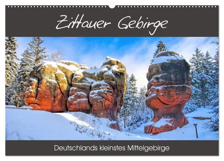 Produktbild: Zittauer Gebirge - Deutschlands kleinstes Mittelgebirge (Wandkalender 2026 DIN A2 quer), CALVENDO Monatskalender