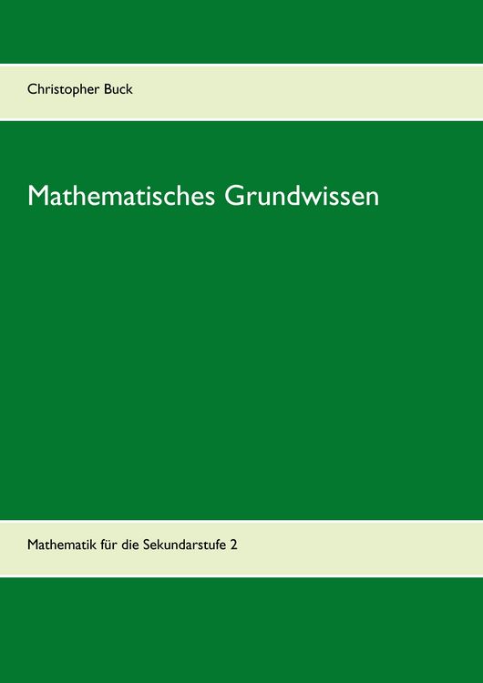 Produktbild: Mathematisches Grundwissen