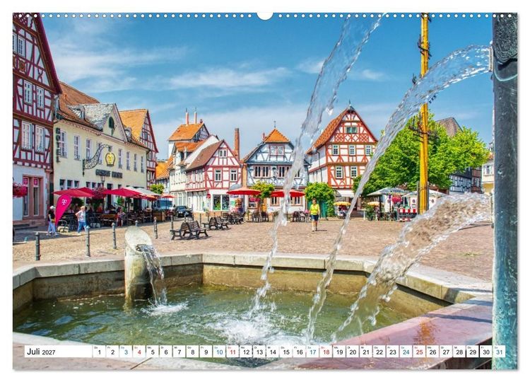 Produktbild: Seligenstadt - Die Stadt mit Geschichte und Flair (hochwertiger Premium Wandkalender 2027 DIN A2 quer), Kunstdruck in Hochglanz