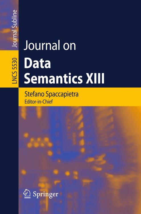 Produktbild: Journal on Data Semantics XIII