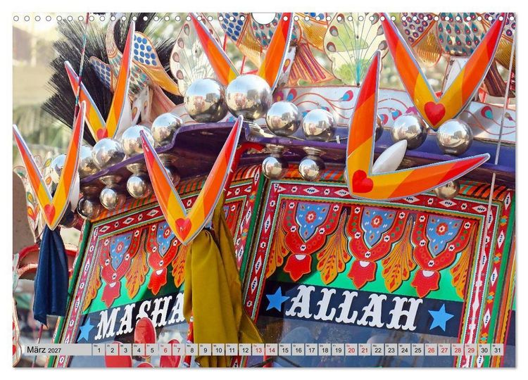 Produktbild: Farbenfrohes Pakistan (Wandkalender 2027 DIN A3 quer), CALVENDO Monatskalender