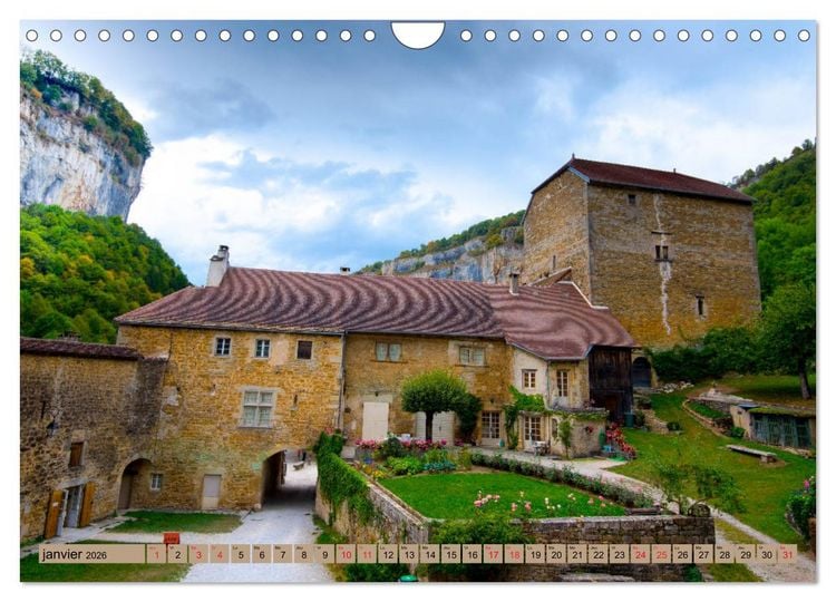 Produktbild: La Franche-Comt&eacute; magique (Calendrier mural 2026 DIN A4 vertical), CALVENDO calendrier mensuel