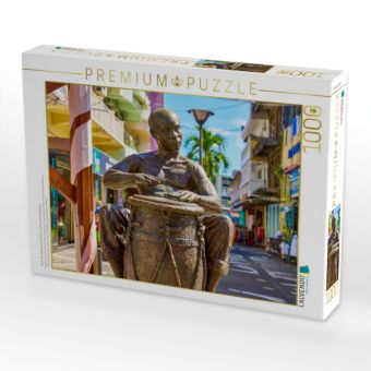 Produktbild: CALVENDO Puzzle Trommler-Statue Velo in Point-a-Pitre auf Guadeloupe | 1000 Teile Lege-Gr&ouml;&szlig;e 64x48cm Foto-Puzzle f&uuml;r gl&uuml;ckliche Stunden