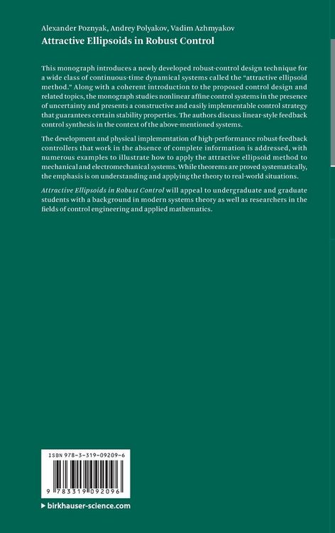 Produktbild: Attractive Ellipsoids in Robust Control