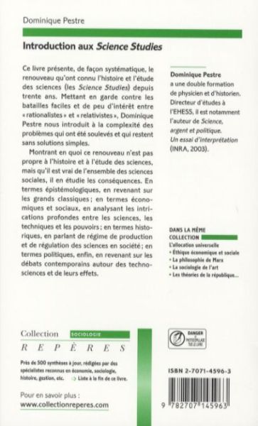 Produktbild: Introduction aux Science Studies