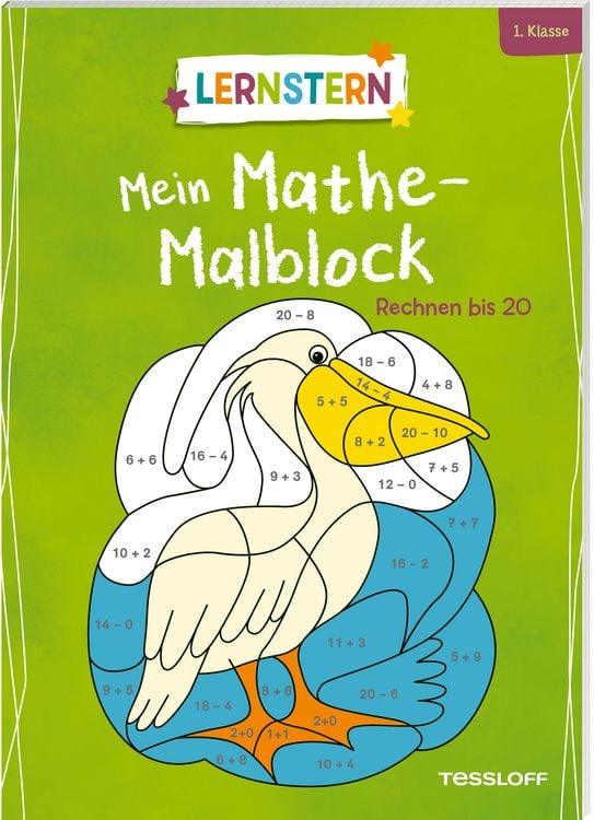Produktbild: LERNSTERN. Mein Mathe-Malblock. Rechnen bis 20