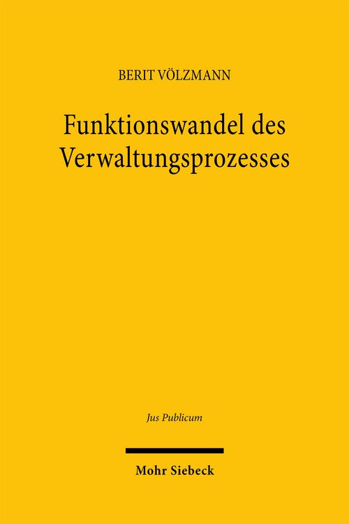 Produktbild: Funktionswandel des Verwaltungsprozesses