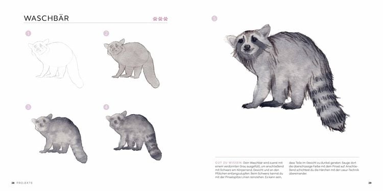 Produktbild: 50 x Watercolor Tiere