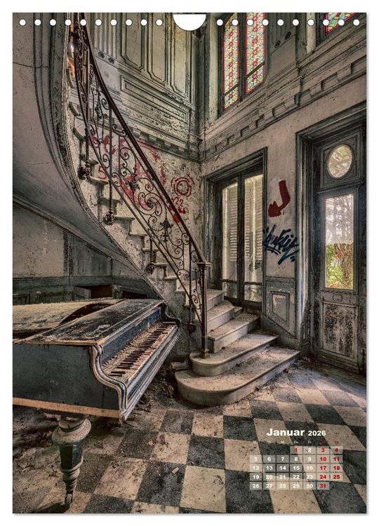 Produktbild: Lost Places - morbide Sch&ouml;nheiten (Wandkalender 2026 DIN A4 hoch), CALVENDO Monatskalender