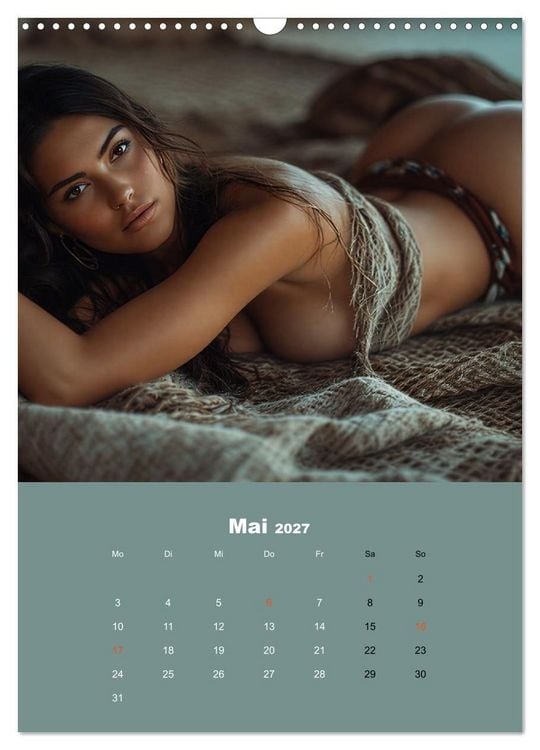 Produktbild: Indianische Sch&ouml;nheiten Kalender: Sinnliche Glamour Frauen in KI Kunst (Wandkalender 2027 DIN A3 hoch), CALVENDO Monatskalender