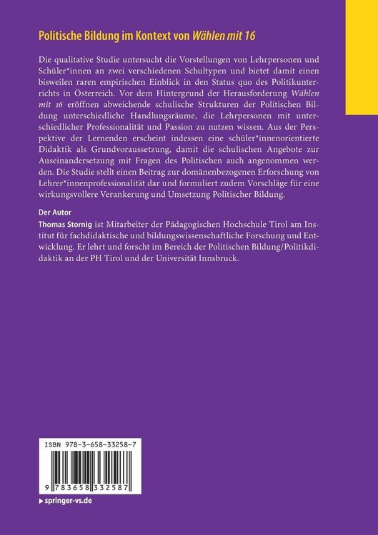 Produktbild: Politische Bildung im Kontext von W&auml;hlen mit 16