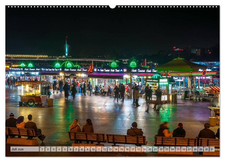 Produktbild: Istanbul - Im Schnittpunkt von Kulturen und Kontinenten (hochwertiger Premium Wandkalender 2026 DIN A2 quer), Kunstdruck in Hochglanz