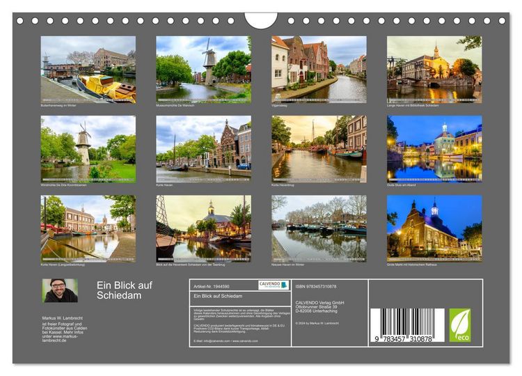 Produktbild: Ein Blick auf Schiedam (Wandkalender 2026 DIN A4 quer), CALVENDO Monatskalender
