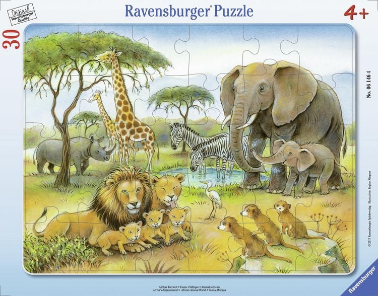 Produktbild: Rahmenpuzzle Ravensburger Afrikas Tierwelt 30 Teile