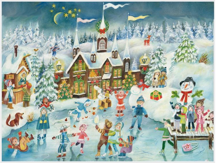 Produktbild: Adventskalender "Eislauffreuden am Schlo&szlig;"
