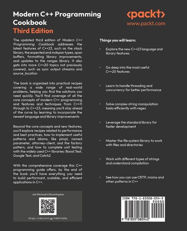 Produktbild: Modern C++ Programming Cookbook - Third Edition