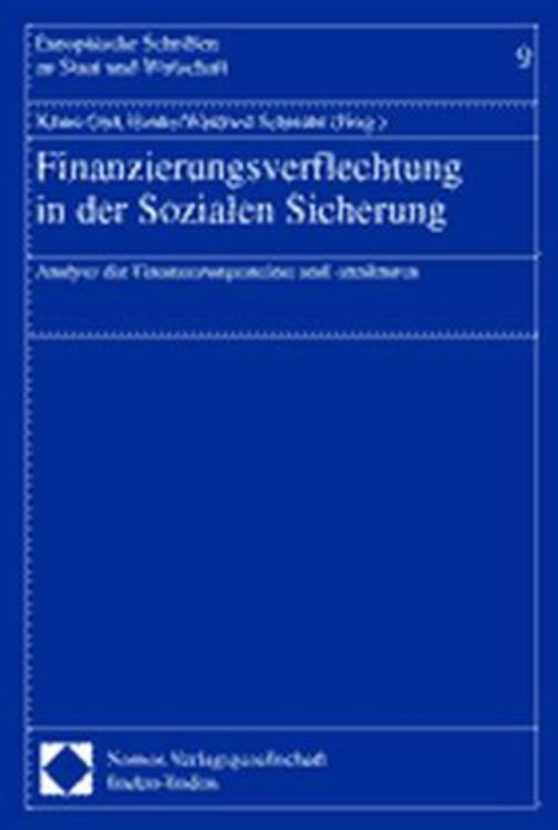 Produktbild: Finanzierungsverflechtung in der Sozialen Sicherung