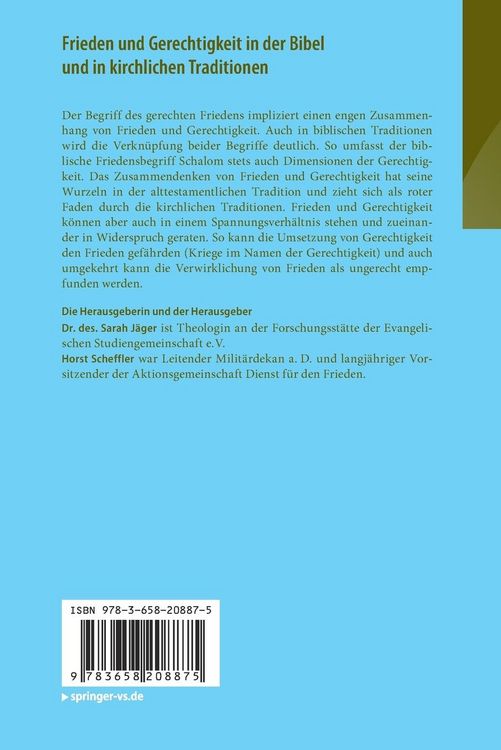 Produktbild: Frieden und Gerechtigkeit in der Bibel und in kirchlichen Traditionen