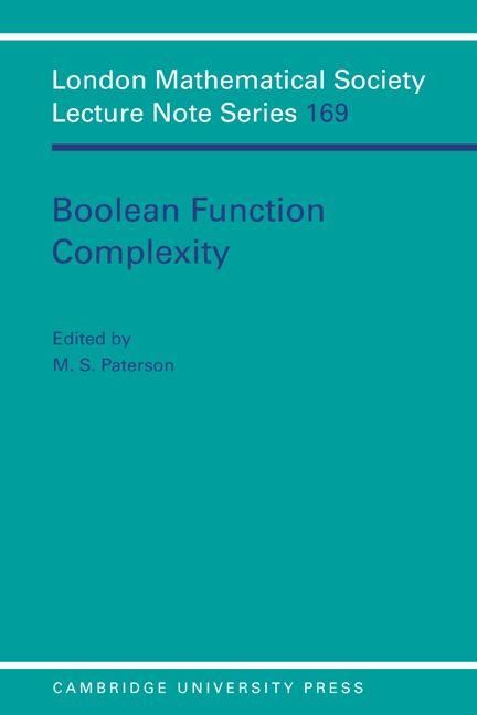 Produktbild: Boolean Function Complexity