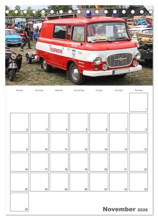 Produktbild: Ost-Oldtimer in Magdeburg (Tischkalender 2026 DIN A5 hoch), CALVENDO Monatskalender