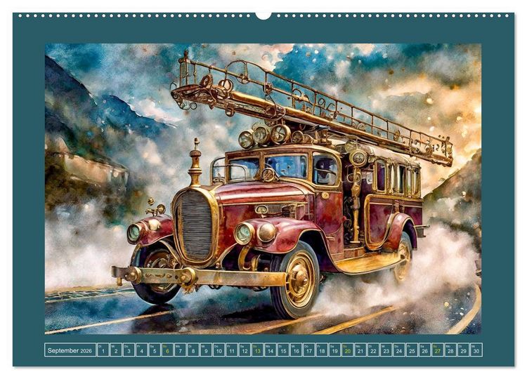 Produktbild: Mit Steampunk unterwegs (Wandkalender 2026 DIN A2 quer), CALVENDO Monatskalender