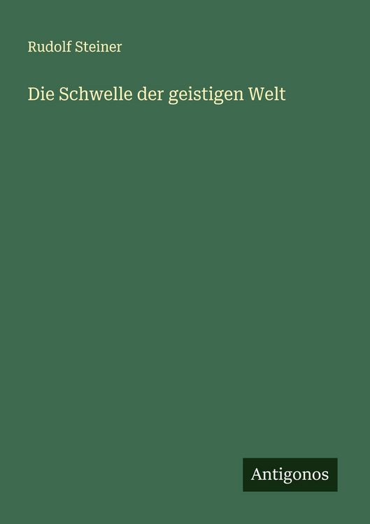 Produktbild: Die Schwelle der geistigen Welt
