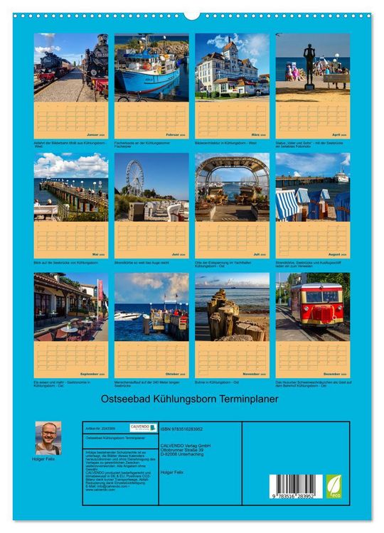 Produktbild: Ostseebad K&uuml;hlungsborn Terminplaner (hochwertiger Premium Wandkalender 2026 DIN A2 hoch), Kunstdruck in Hochglanz