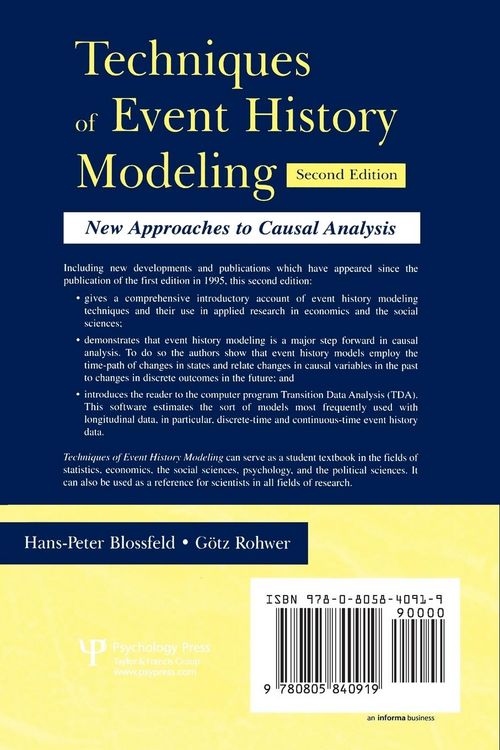Produktbild: Techniques of Event History Modeling