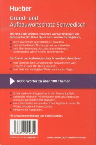 Produktbild: Grund- und Aufbauwortschatz Schwedisch