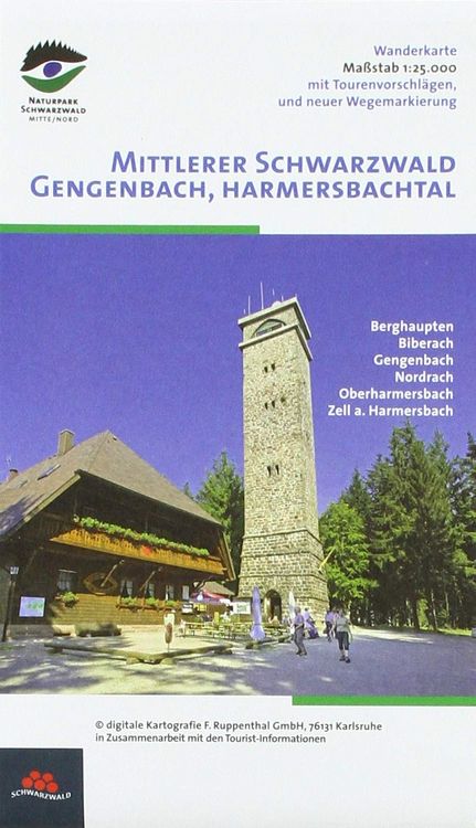 Produktbild: Wanderkarte Mittlerer Schwarzwald