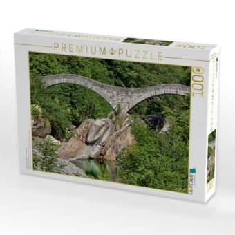 Produktbild: CALVENDO Puzzle Il Ponte dei Salti - Lavertezzo | 1000 Teile Lege-Gr&ouml;&szlig;e 64x48cm Foto-Puzzle f&uuml;r gl&uuml;ckliche Stunden