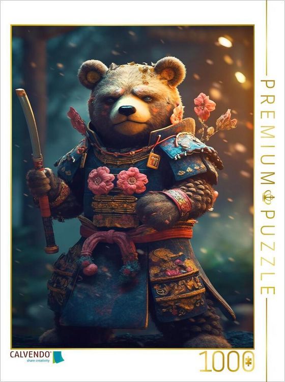 Produktbild: CALVENDO Puzzle jSamurai-B&auml;r | 1000 Teile Lege-Gr&ouml;&szlig;e 64x48cm Foto-Puzzle f&uuml;r gl&uuml;ckliche Stunden