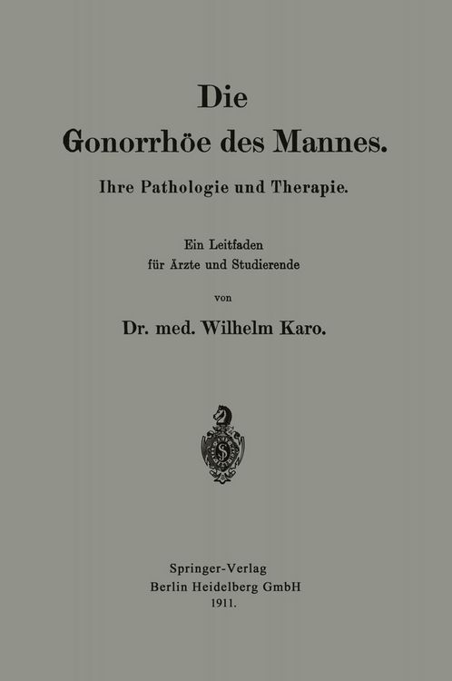 Produktbild: Die Gonorrh&ouml;e des Mannes